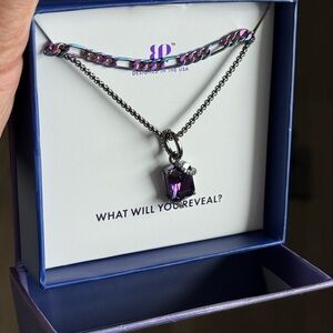 Purple Pendant Necklace by [Brand]